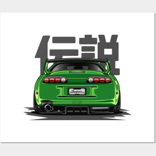 The Legend Supra MK-4 (Green Lime) Posters and Art